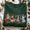 Disney Dogs Christmas Embroidered Sweatshirt Cozy Holiday Outfit Women 20 Artboard 1 img