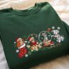 Disney Dogs Christmas Embroidered Sweatshirt Cozy Holiday Outfit Women 30 M5 img